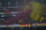 The vibrant East Bengal and Mohun Bagan fans had to watch the game patiently for the first thirty minutes